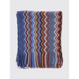 Missoni Men Abstract Striped Pattern Wool Blend Scarf Missoni